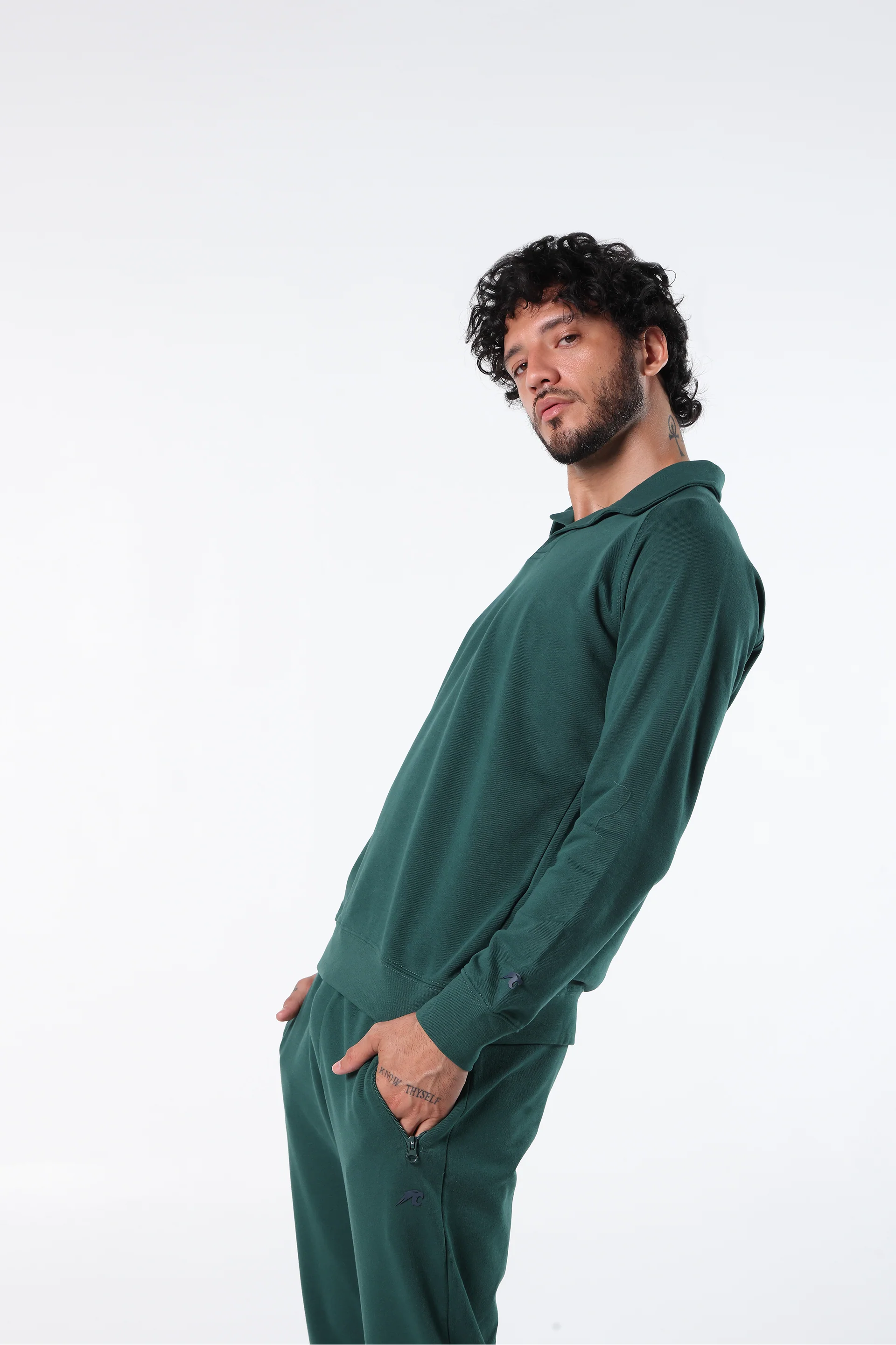 Athleisure Sweatshirt Polo - Image 3