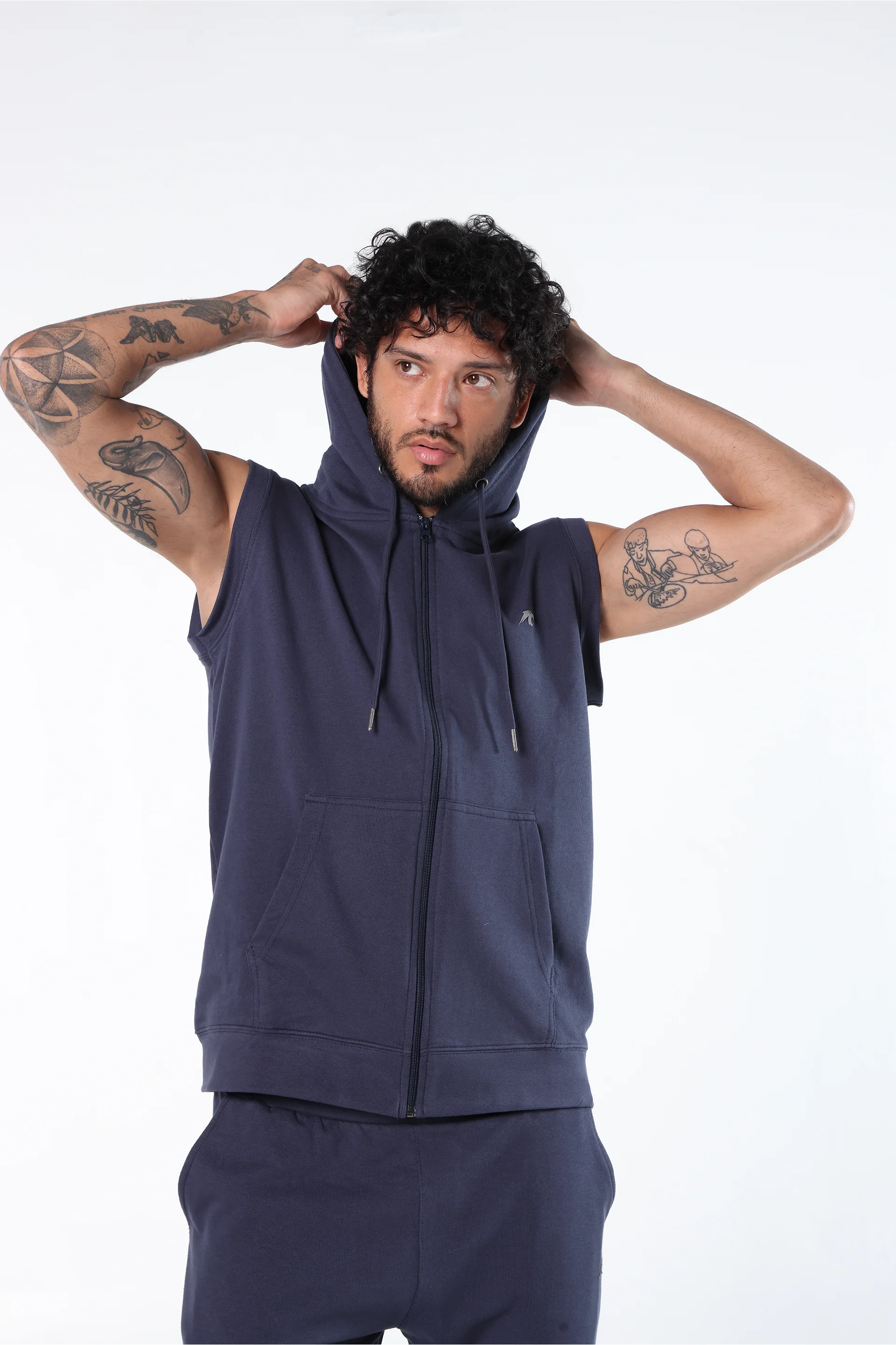 Athleisure Sleeveless Hoodie - Image 2
