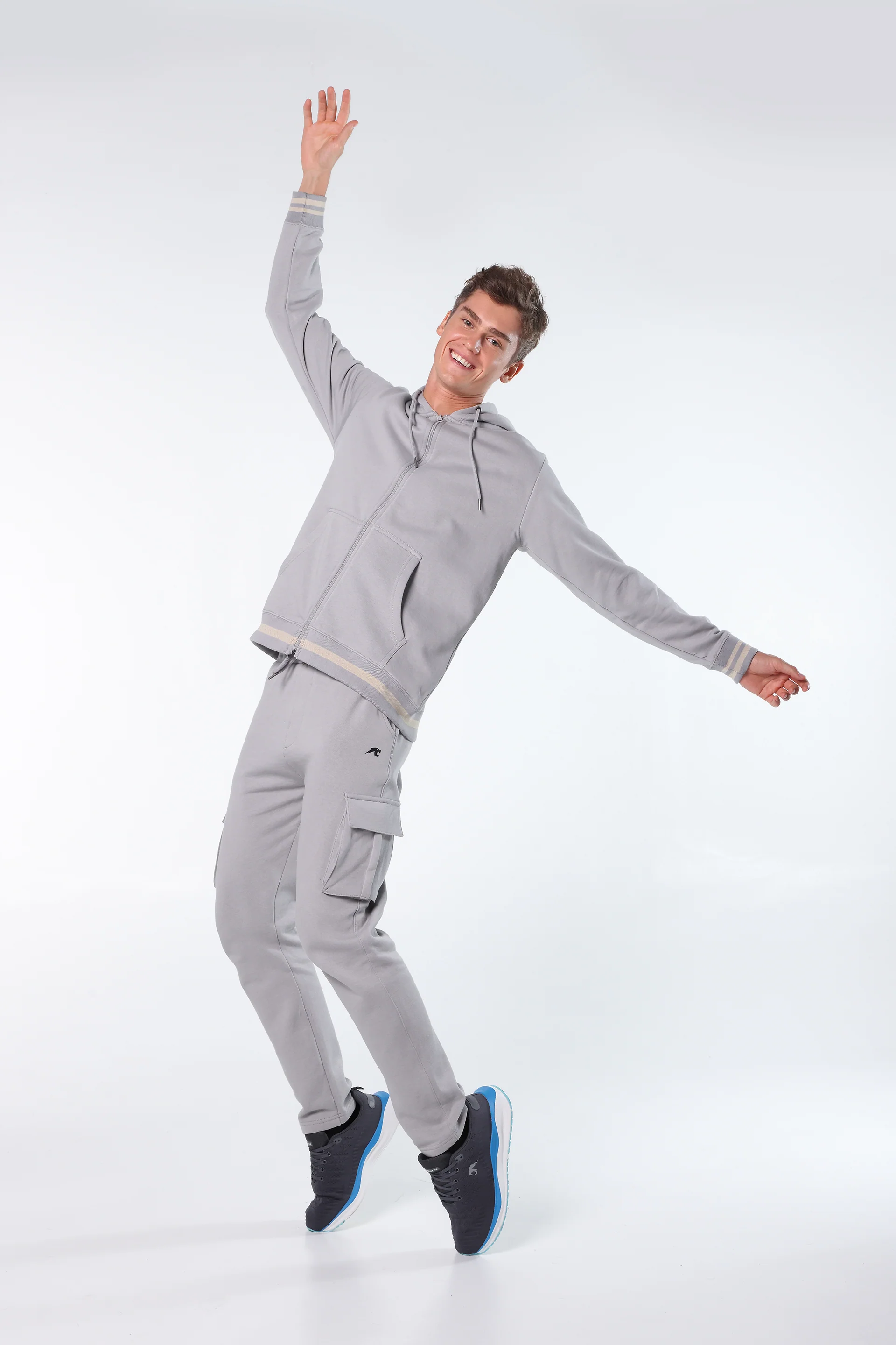Athleisure Zip Hoodie with Y/D Trims - Image 2